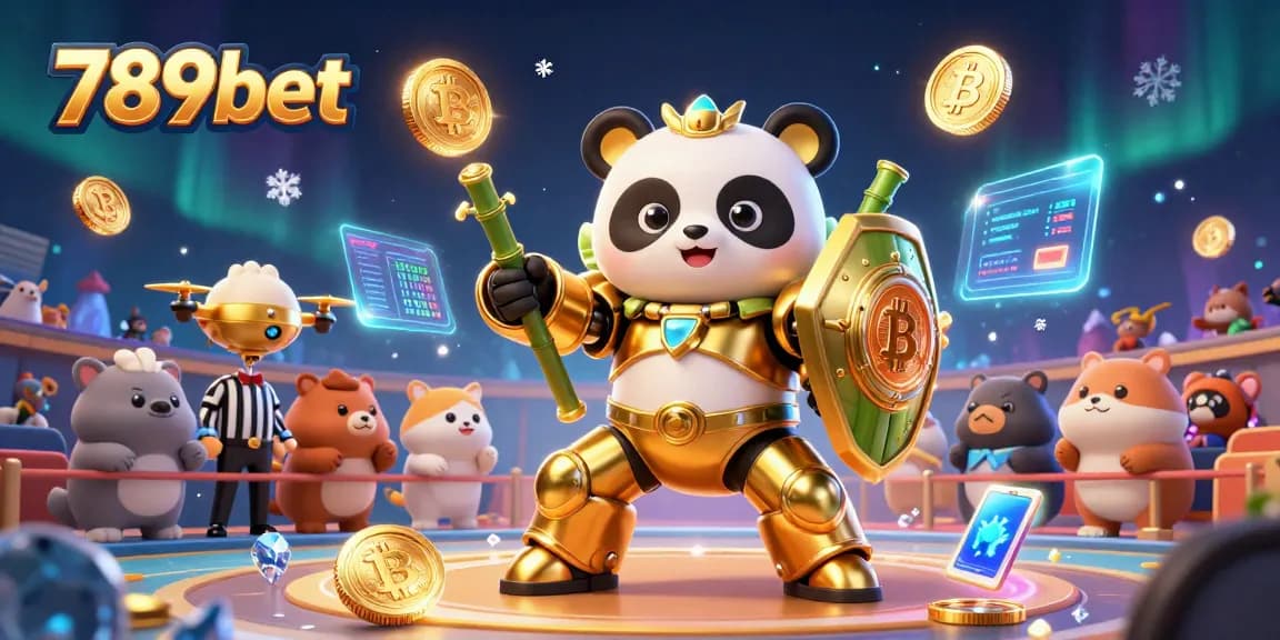 Experience the excitement playing 789bet in this vibrant 3D casino scene.