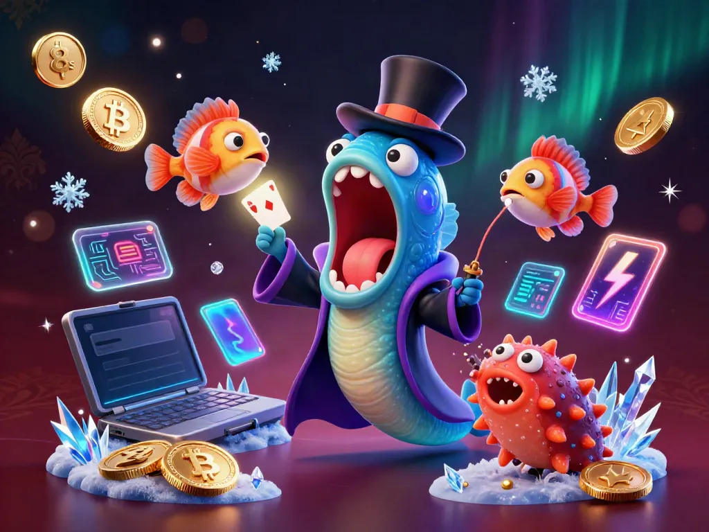 Experience thrilling 8s gameplay with a vibrant deep-sea magic show in a dazzling underwater casino.