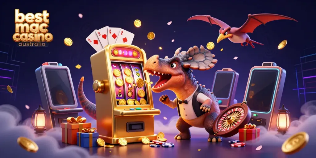 Experience the excitement at the best mac casino Australia with dynamic casino elements and animated characters.