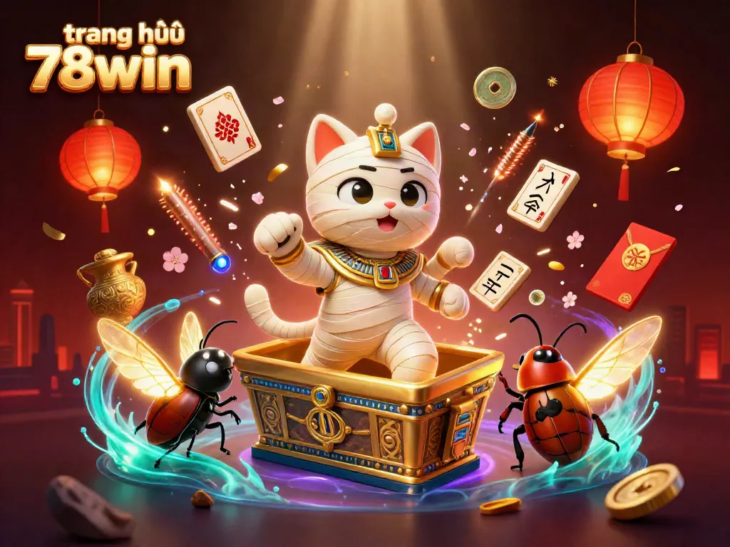 Experience thrilling gaming with the vibrant scene at trang chủ 78win featuring dynamic characters and luxurious casino elements.
