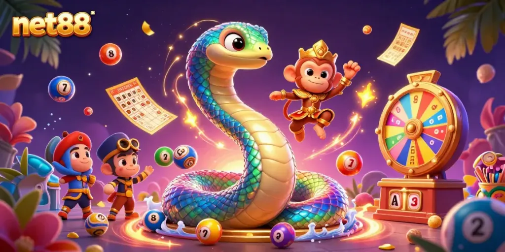 Engage in thrilling gameplay with net88 featuring a magical scene of colorful elements and excitement.
