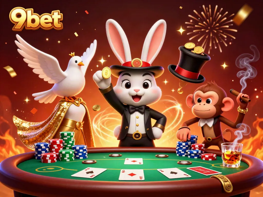 Engage in thrilling adventures at 9bet with vibrant 3D casino characters and dynamic gameplay.
