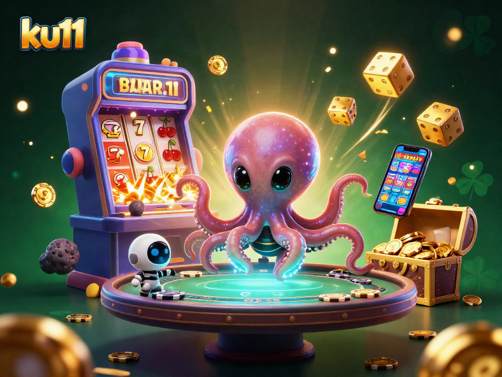 ku11 streams rewarding wins at a vibrant alien poker table with jackpot elements