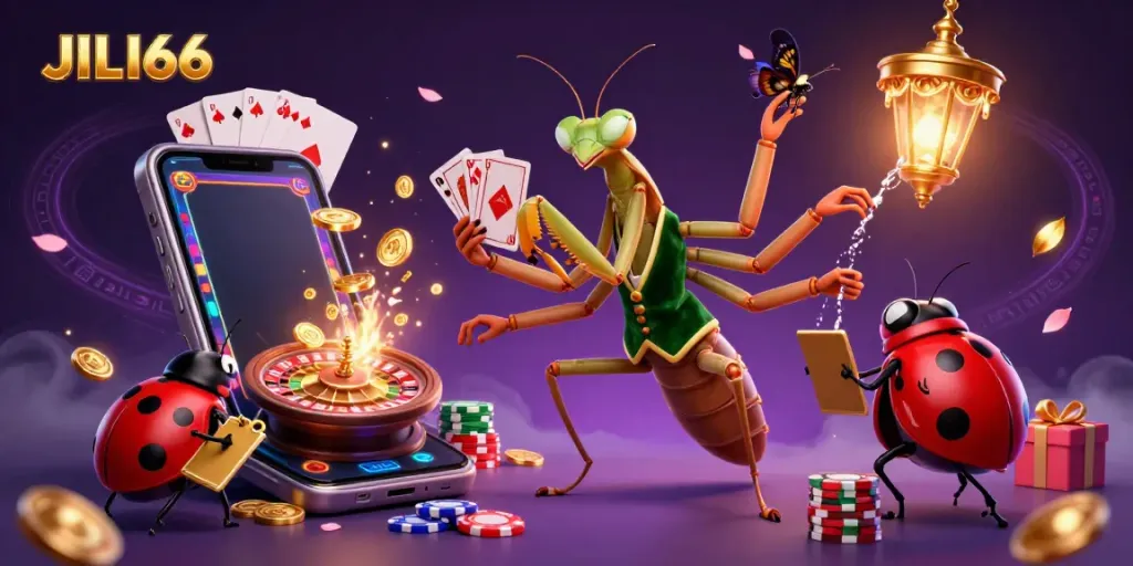 Experience JILI66's thrilling online casino magic with vibrant character action and engaging game elements.
